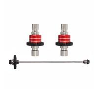 Gralara Ensemble Différentiel et Arbre Central Traité Thermiquement Kit Différentiel en Métal Voiture RC Améliore Les Performances pour Modélistes, Red, 1-16