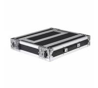 Gralara Equipment Enclosure Micro sans Fil 1U Bords en Aluminium Mallette Récepteur Micro 1U Antichoc Rack Audio pour Ingénieurs du Son, DJs, Scène, Studio, Blanc