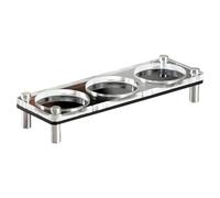 Gralara Espresso Tamper Station Organiseur Café Support Accessoires Rangement Acrylique Inoxydable Adapté Amateurs Travail, Une Seule Couche