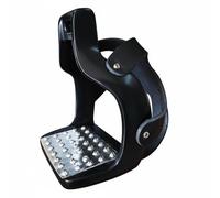 Gralara Étrier d'Équitation avec Cage, Finition Colorée, Étrier de Sécurité à Coque, Pédale Antidérapante INOX, Équipement Équestre pour Riders, Débutants, Noir, avec Housse de Protection en PU