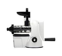 Gralara Extracteur de Jus à Main Manuel Pratique avec Poignée Confortable pour Une Utilisation Quotidienne Sans Bruit Adapté Aux Petites Cuisines et, Blanc