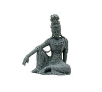 Gralara Figurine Bddha Assis Paisible | Méditation, Sérénité, Sculpture, pr Étagère, Angle Lecture