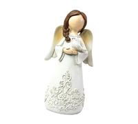 Gralara Figurine D'Ange Sculpture Angélique Statue Décorative Ornement D'Intérieur Qui Ajoute Une Touche de Fantaisie Appropriée pour La Décoration de Paysag, Style A
