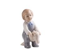 Gralara Figurine En Porcelaine Créative Modèle | Finition Émaillée, pr Étagère, Bureau, Collectionneurs, Style B