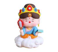 Gralara Figurine immortelle chinoise, sculpture décorative de collection, décoration de bureau, sculpture Fengshui pour maison, festival, bureau, voiture, Style E