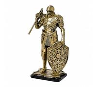 Gralara Figurine Médiéval en Résine Texturé Figurine Historique en Robuste Statue pr Salon, Style A