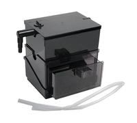 Gralara Filtre d'aquarium, tiroir, Plateau, débordement, Installation Facile, système de Filtration Silencieux pour Petits Aquariums, Accessoire, 1 Jeu