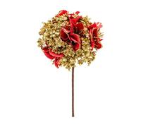 Gralara Fleur Artificielle Style Hydrangea Festif Tige D'hydrangea Artificielle Légère Tige Florale 39 Cm pr Décoration, S
