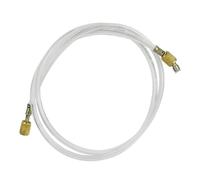 Gralara Flexible ment Transparent Étanche Flexible Climatisation avec Raccords En Laiton sans Outil Tuyau pour Frigoristes, Réfrigération, 1.5 Mètres, Transparent, Double Filetage Impérial