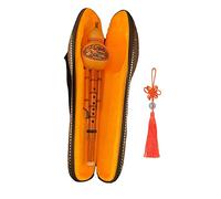 Gralara Flûte En Calebasse avec étui, Instrument de Musique Ethnique, Fabriquée à La Main En Bambou, Idéale pour Les Débutants, Les Amateurs de Musique