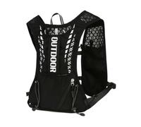 Gralara Gilet de Course en Plein Air Sac à Dos Harnais de Running Veste d'Hydratation Polyester avec Répartition Équilibrée du Poids et Compartiments Avant et , Noir