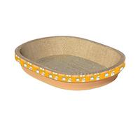 Gralara Griffoir en Carton pour Chat D'intérieur, Lit pour Chat, Couchage pour Chat, Repos, Jeu, Faire Ses Griffes, Tapis à Griffer en Papier Ondulé, s