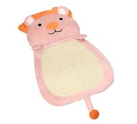 Gralara Griffoir pour Chat, Tapis à Griffer, Protection pour Meubles, Coussin pour Animaux de Compagnie, Lit de Repos pour Chats de Petite, M, Lion Rose