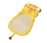 Gralara Griffoir pour Chat, Tapis à Griffer, Protection pour Meubles, Coussin pour Animaux de Compagnie, Lit de Repos pour Chats de Petite, M, Lion Jaune