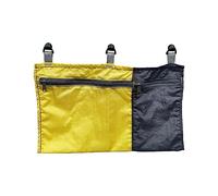 Gralara Hamac Organisateur Sac Conteneur de Stockage Polyvalent Hamac Accessoires Pochette Pendante Hamac Sac de Rangement pour Camping Escalade, Jaune