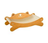 Gralara Hamac pour Chat avec griffoir et Cadre en Bois pour Le Confort, Pas de Balle de Sisal