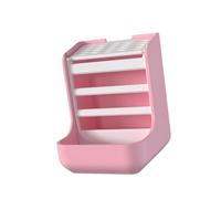 Gralara Hay Feeder Porte-Foin Polyvalent et Bol Nourriture Intégré Matériau PP Robuste et Confortable Bac Supérieur Anti-Saut Adapté Cages de Petits Ma, Rose