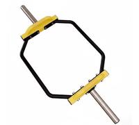 Gralara Hex Barbell Bar Hexagonale Barre de Musculation Bar Poids Hexagonal Traction Atout Acier Structure Creuse Poignée Stable Adaptée à l'Entraînement de