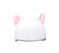 Gralara Housse de Casque de Ski Lavable Couvre-casque Universel Protection Douce Tricotée Accessoire Décoratif Coupe-vent Adaptée Aux Adultes Amateurs de Ski, Blanc