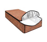 Gralara Housse Grenier pour Escalier Plafond Rabattable Isolant Aluminium Robuste Fermeture Zippée Pratique Anti-infiltration et Débris Adaptée à, Brun