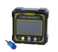Gralara Inclinomètre Numérique Jauge de Niveau Mesureur D'Angle Indicateur D'Angle Portable avec Base Aimantée pour En Fer Adapté pour Les Ateliers, Jaune
