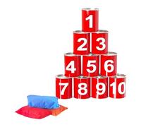 Gralara Jeu de Lancer de Sacs de Haricots, Jeu D'aire de Jeux, Jeux de Lancer de Canettes pour Anniversaire, Carnaval, Activités de Plein Air, Enfants, Ad