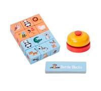 Gralara Jeu société d'association d'animaux - parent-enfant - Apprentissage interactif - Blocs bois pour l'éveil des