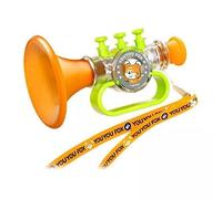Gralara Jouet Trompette Enfant avec Sifflet Cartoon pour Développement Sensoriel Des Petits Garçons et Filles de 2 à 4 Ans Instrument de Musique Amusant pour, 12,5 cm x 7,5 cm