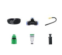 Gralara Kit Brumisation avec Buses en Laiton Orientable Système Brumisation avec Buses Double Fonction Arrosage pour Bricoleurs, 10 Mètres