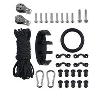 Gralara Kit de pour Ancre de Kayak/canoë, Comprenant Un Chariot, des œillets de Fixation et des Supports pour Bateau de Pêche.