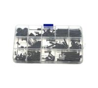 Gralara Kit de Vis pour Guitare, Accessoires de Réparation, Kit DIY, Assortiment de Vis de Montage pour Micro et Plaque de Protection, Noir