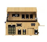 Gralara Kit IoT en Bois Bluetooth Kit IA Vocale Découpé Boîtier Électronique en Bois pour Atelier