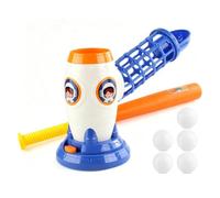 Gralara Lanceur Baseball avec Raquette Automatique Machine à Baseball sans Effort Jouet pour Enfants, Débutants