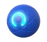 Gralara Les Animaux de Compagnie de Jouet pour Chiens Interactifs à Mastication de Traning Keep Pet Bank Light Up Chasing Automatic Rolling USB P, Bleu