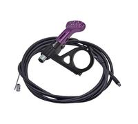 Gralara Levier de Commande de Tige de Selle Télescopique pour VTT et Vélos de Route, Robuste et Compact, Compatible avec de Câbles Externes et in, Violet