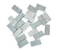 Gralara Lot 20 briques miniatures pour pavés, échelle 1/35, robustes, pour la décoration table, les cadeaux, la construction, les dioramas et autres, S