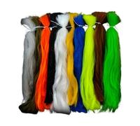Gralara Lot de 10 Fils de Pêche à La Mouche, Longs Fils de Fixation en Fibre, Accessoire Polyvalent pour La Fabrication de Leurres et de Mouches, pour La Pêch