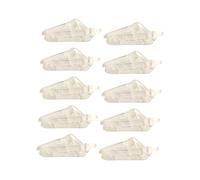 Gralara Lot de 10 Pinces de Fixation pour Bâches, Tentes, Auvents, Bâches et Stores, Clair