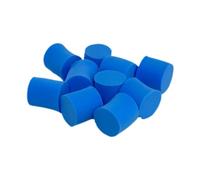 Gralara Lot de 10 Tubes à Essai pour Ferme de Fourmis, Bouchon en éponge, Humidité de L'habitat des Fourmis, Accessoires pour Ferme de Fourmis, Tube Bleu pour, Diamètre 15mm