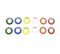 Gralara Lot de 12 Marqueurs de Position pour Rack de Squat, étiquettes de Rappel de Remplacement pour Haltères, pour Bras de Repérage J-cup Home Gym