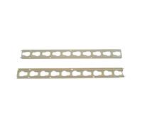 Gralara Lot de 2 Rails de Saut en Trou de Serrure pour L'entraînement, Barre de Saut Robuste, Accessoire équestre Léger avec 2 Repères de Saut
