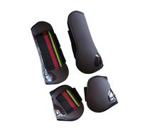 Gralara Lot de 4 Protège-tendons pour Chevaux, Légères pour Les Membres Antérieurs et Postérieurs, Idéales pour La Compétition, Brun