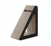 Gralara Maison Griffoir pour Structure Robuste et Griffoir en Carton avec Niche Polyvalent Grattoir Vertical avec Jouets, Intérieur, M Triangle Creux