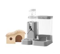 Gralara Maison Hamster en Bois avec Labyrinthe Cachette pour Rongeurs Nains Explorateurs Distributeur Automatique Nourriture et Eau Adapté Hamster Souris Rat