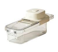 Gralara Mandoline avec Lames Interchangeables Compact Coupe-Légumes avec Bac Récupération Compacte Trancheuse à Légumes Bac pour Préparation des Repas