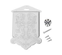 Gralara Mandoline Cordier Remplacement Pièce Métal Instrument Musical avec Couvercle Électroplaqué Protection Anti-poussière Installation Rapide Adaptée à La, Argent