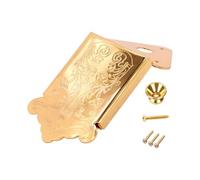 Gralara Mandoline Cordier Remplacement Pièce Métal Instrument Musical avec Couvercle Électroplaqué Protection Anti-poussière Installation Rapide Adaptée à La, or