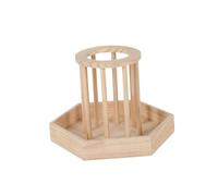Gralara Mangeoire à Foin Lapin Support Bois Mangeoire à Herbe Distributeur de Nourriture Stable Facile à Installer Convient Aux Cochons d'Inde Lapins Chinchil, 29.3 X 20 Cm