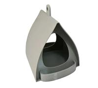 Gralara Mangeoire à Oiseaux Station Suspendue Plateau Compact Ornement Extérieur Matériau PP Résistant Adapté pour Attirer Oiseaux Décoration Jardin Cadeaux B, Gris