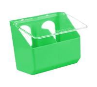 Gralara Mangeoire pour Pigeons Récipient à Graines Boîte Suspendue Abreuvoir Automatique Distributeur d'eau à Double Fonction pour Nourriture et Liquide Adapt, Vert